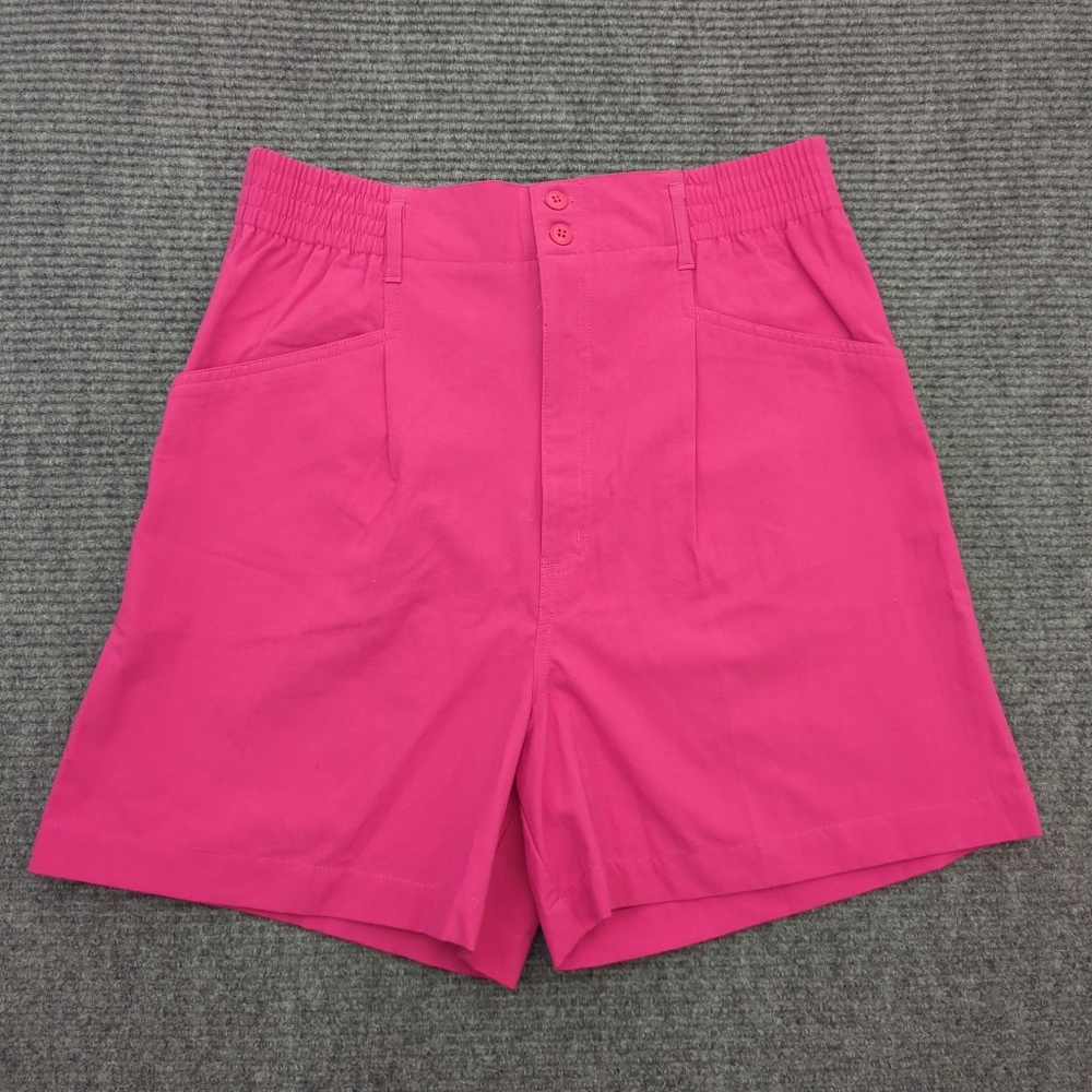 Vintage 1960-80's Deadstock NWT Pink High-Waisted Shorts Whimsy Size 12
